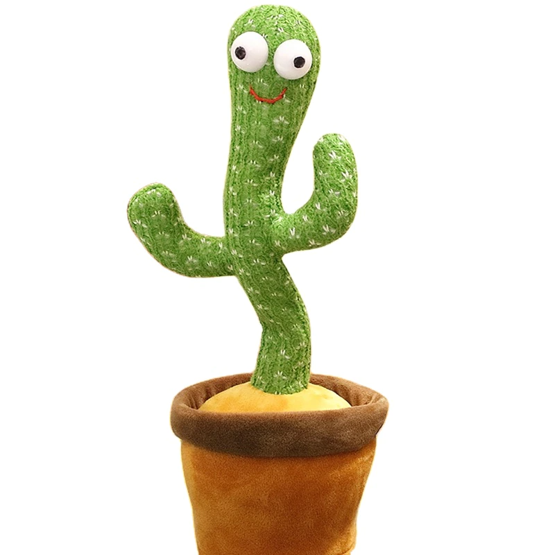 Jucarie de plus Cactus dansator cu acumulator — Util Pentru Familie și Copii
