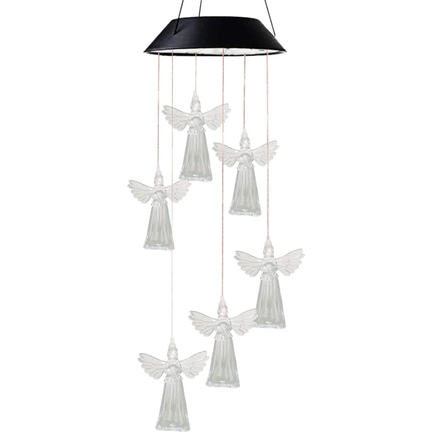 Ghirlanda solara decorativa ingerasi cu lumini LED multicolore si senzor — Ambient Modern Pentru