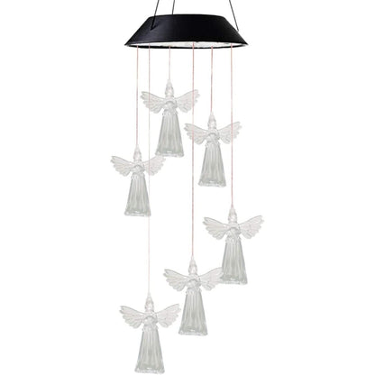 Ghirlanda solara decorativa ingerasi cu lumini LED multicolore si senzor — Ambient Modern Pentru