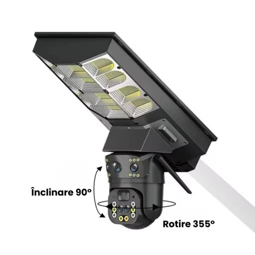 Lampa Solara cu Camera de Supraveghere SIM 4G — Ambient Modern Pentru Acasă