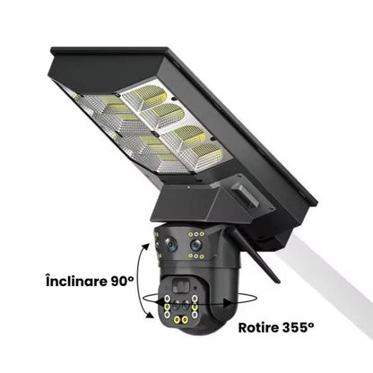 Lampa Solara cu Camera de Supraveghere SIM 4G — Ambient Modern Pentru Acasă