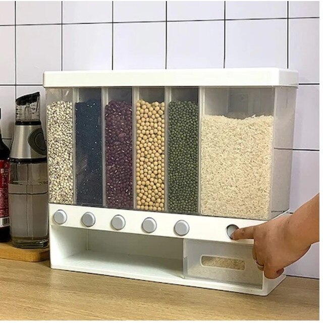 Dozator pentru 6 tipuri de cereale — Mai Mult Confort în Bucătărie
