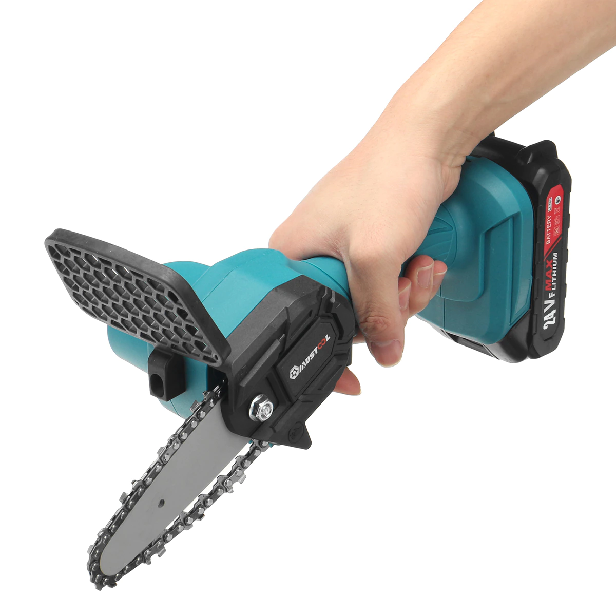 Mini fierastrau electric cu lant 4 inch si acumulator 36V