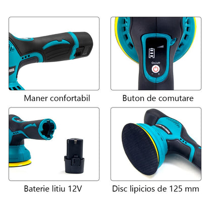 Aparat Polish Auto 2 Acumulatori 12V — Confort și Siguranță la Drum