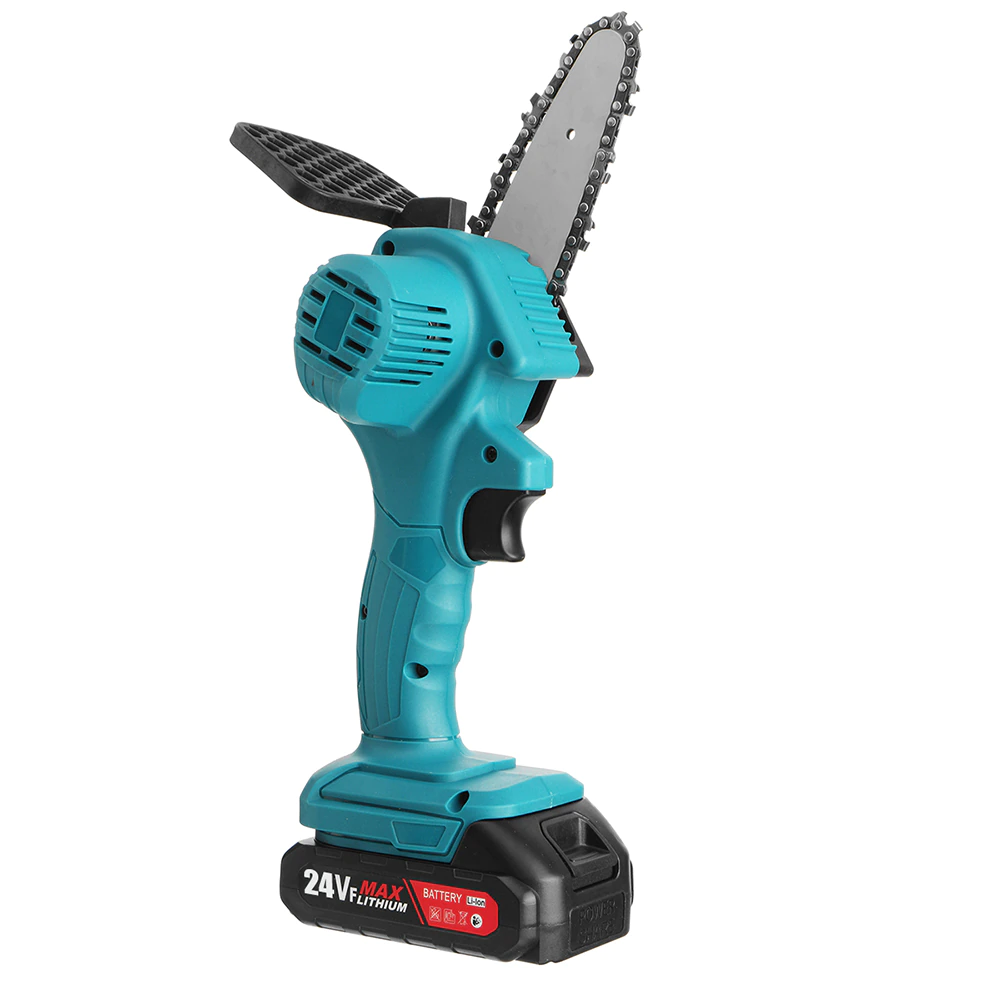 Mini fierastrau electric cu lant 4 inch si acumulator 36V