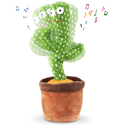 Jucarie de plus Cactus dansator cu acumulator — Util Pentru Familie și Copii