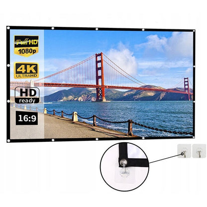 Ecran de proiectie portabil 120 inch 2.66 x 1.49 m — Utilitate Smart Zi de Zi
