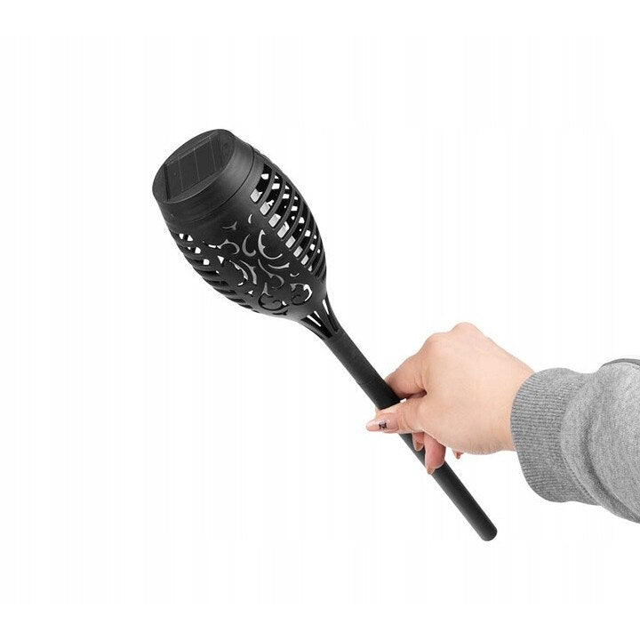 Lampa solara tip torta cu efect flacara varianta 61cm — Confort Practic Pentru Casa Ta