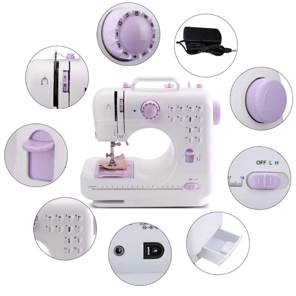 RESIGILAT - Masina de cusut Sew Simple K1127 Alb — Confort Practic Pentru Casa Ta