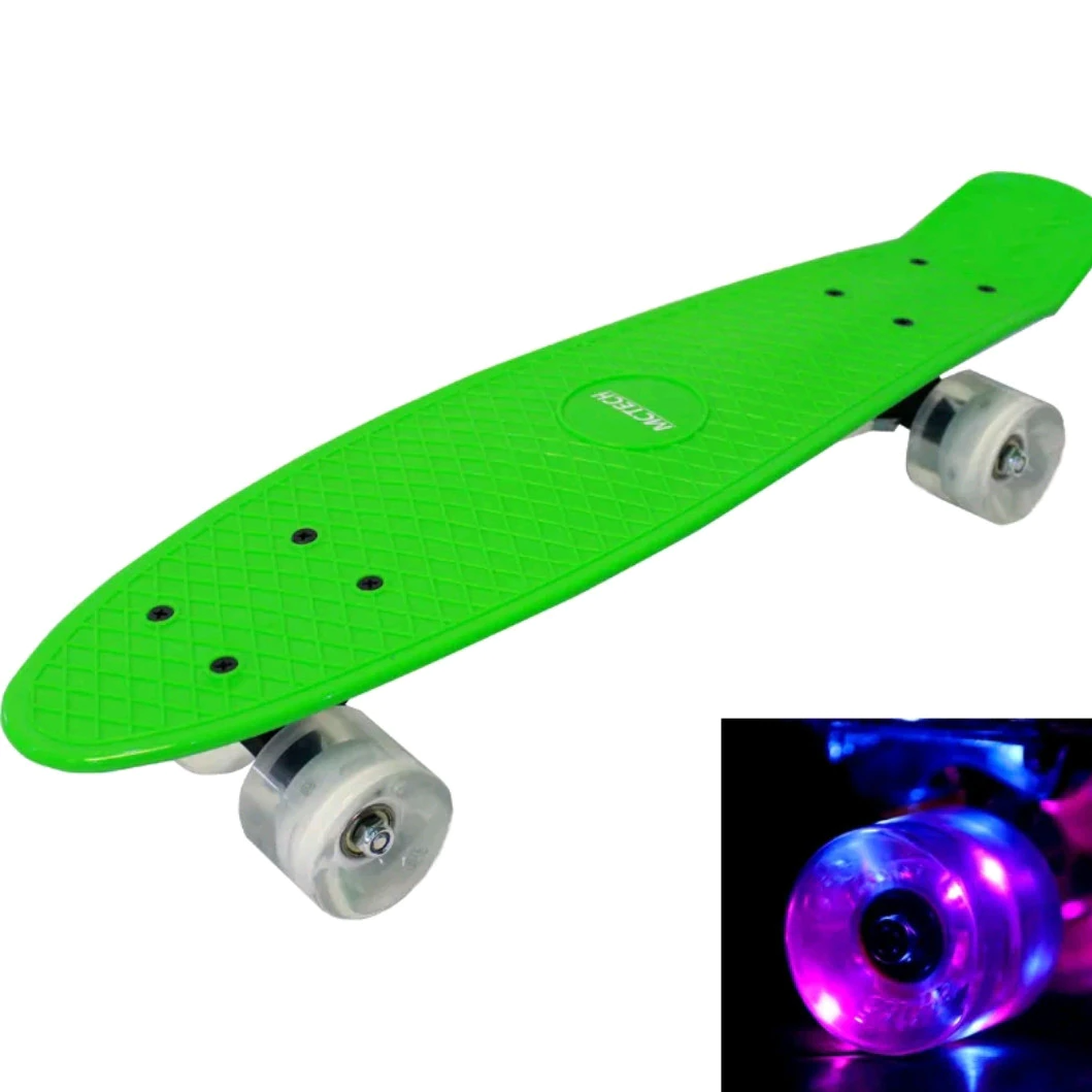 Skateboard Penny Board cu led 55cm — Confort Personal Zi de Zi
