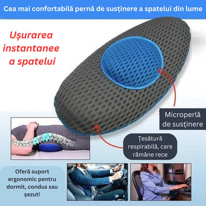 Perna ergonomica pentru sustinere lombara si spate — Confort Personal Zi de Zi