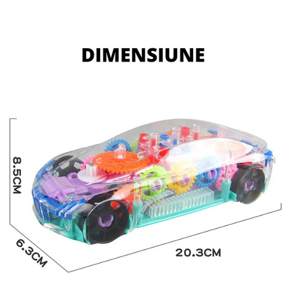 Masinuta transparenta pentru copii iluminata LED — Util Pentru Familie și Copii