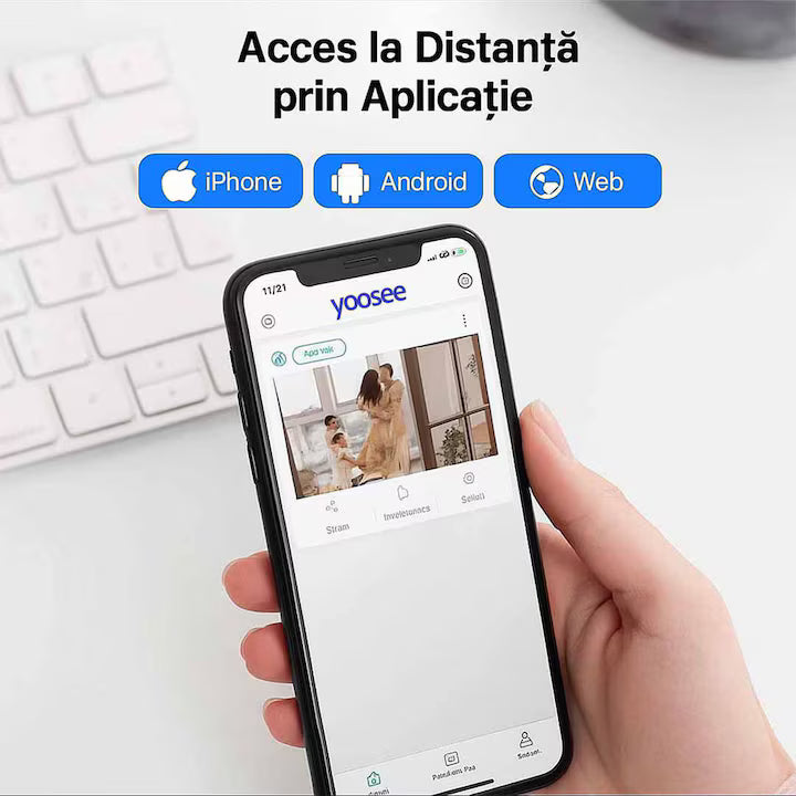 Camera supraveghere WiFi Jortan dubla 12MP PTZ — Control și Siguranță Zi de Zi
