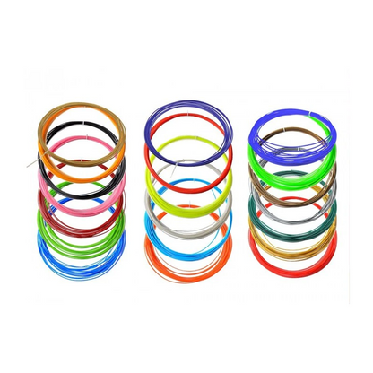Set 10 rezerve filamente PLA pentru Creion 3D Magic 1.75mm — Util Pentru Familie și Copii