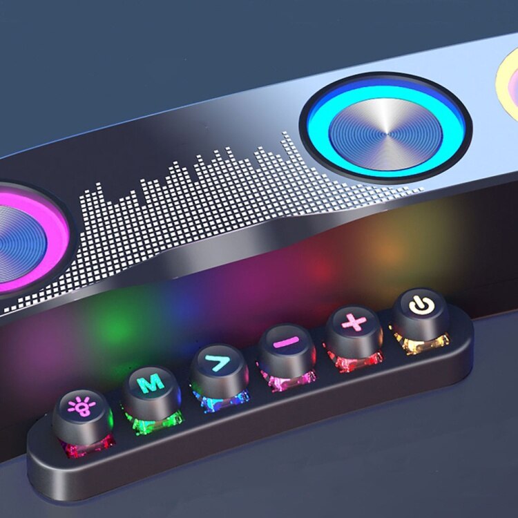 Boxa Bluetooth gaming Q YX800 cu LED RGB — Utilitate Smart Zi de Zi