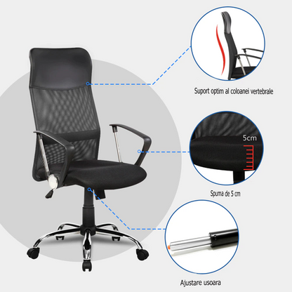 Scaun de birou ergonomic — Confort Practic Pentru Casa Ta