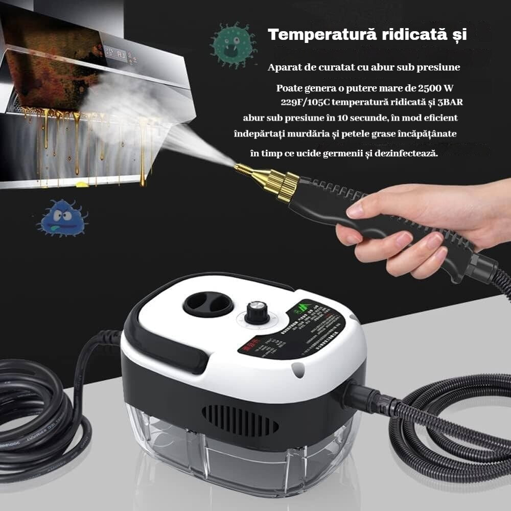 Aparat de curatat cu abur 2500W — Confort Practic Pentru Casa Ta