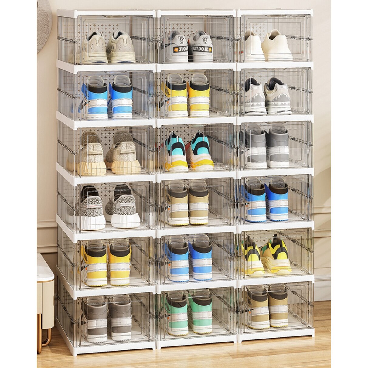 Set 4 cutii organizatoare pentru incaltaminte — Confort Practic Pentru Casa Ta