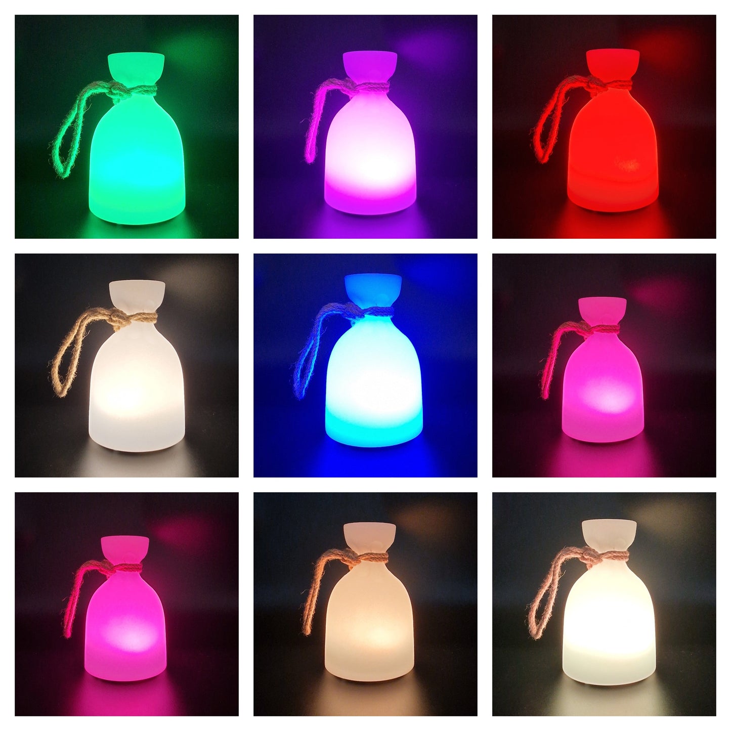 Lampa de masa portabila RGB cu baterie reincarcabila — Confort Practic Pentru Casa Ta