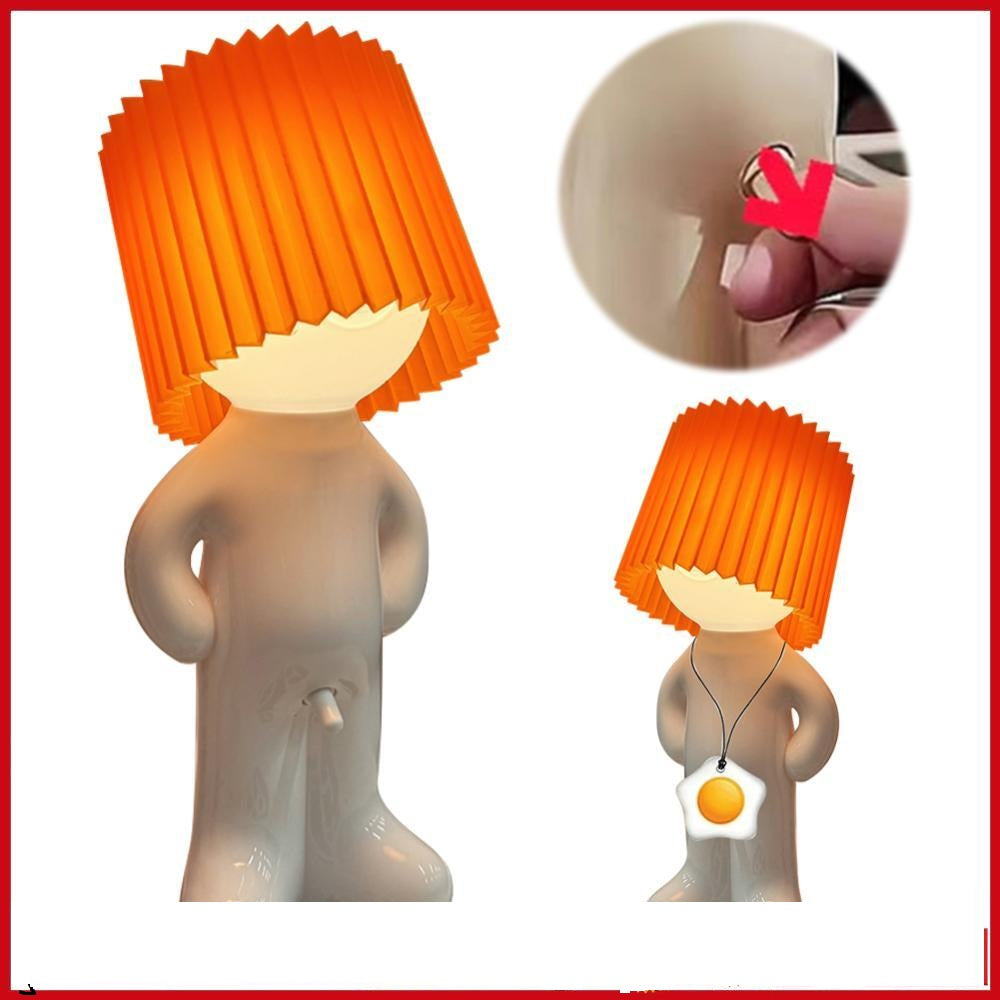 Lampa de birou „Little Shy Man” – Design creativ cu — Ambient Modern Pentru Acasă
