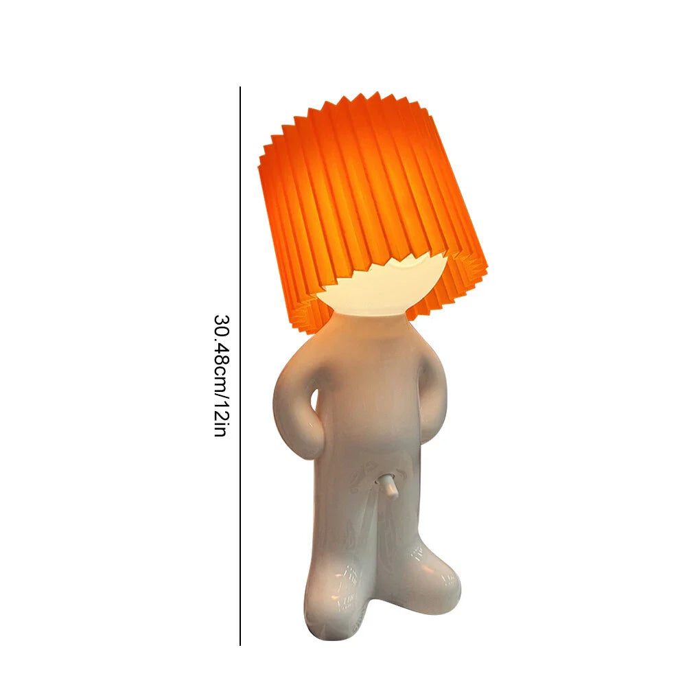 Lampa de birou „Little Shy Man” – Design creativ cu — Ambient Modern Pentru Acasă