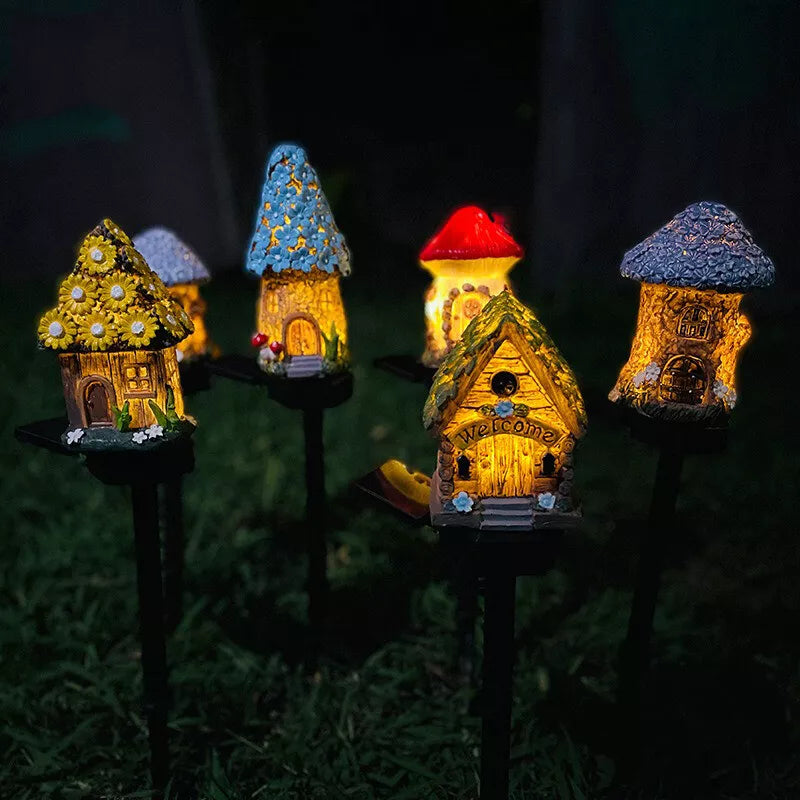 Lampa decorativa de gradina cu încarcare solara