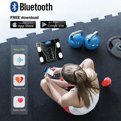 Cantar corporal cu ecran digital Iluminat conectare bluetooth — Confort Personal Zi de Zi