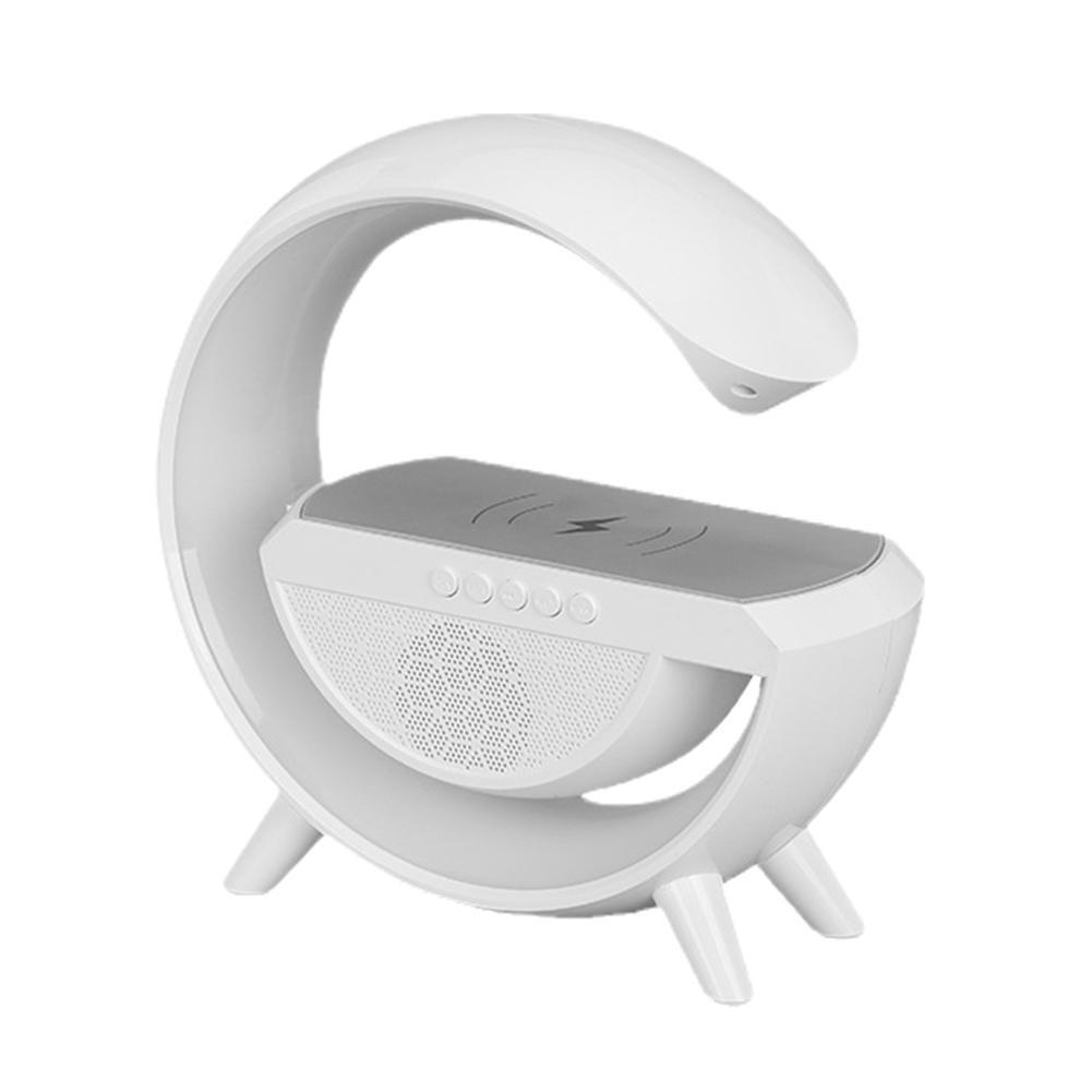 Lampă RGB 3 în 1 cu Încărcare Wireless, Boxă Bluetooth și Ceas LED, A-145-17