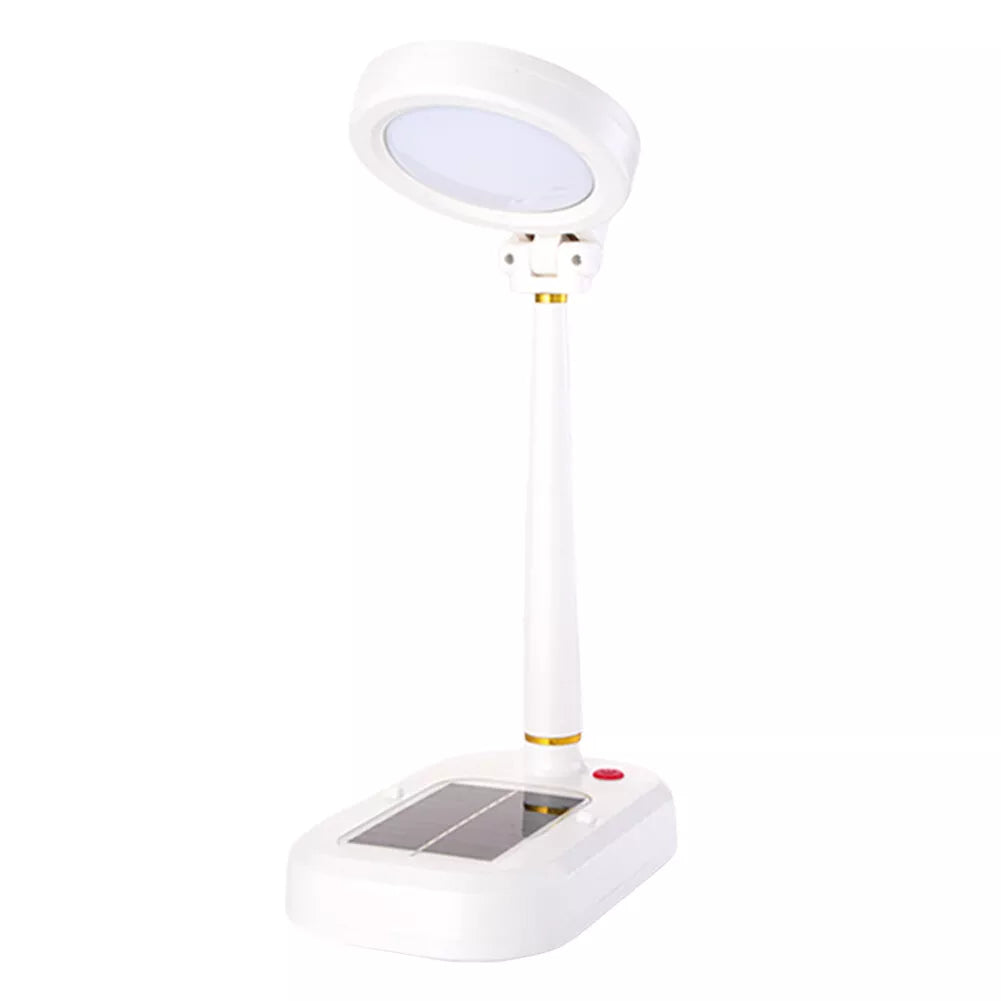 Lampa ventilator 2-în-1 cu panou solar și USB — Ambient Modern Pentru Acasă