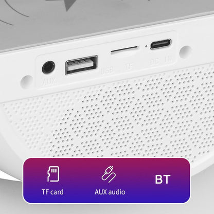 Lampă RGB 3 în 1 cu Încărcare Wireless, Boxă Bluetooth și Ceas LED, A-145-17