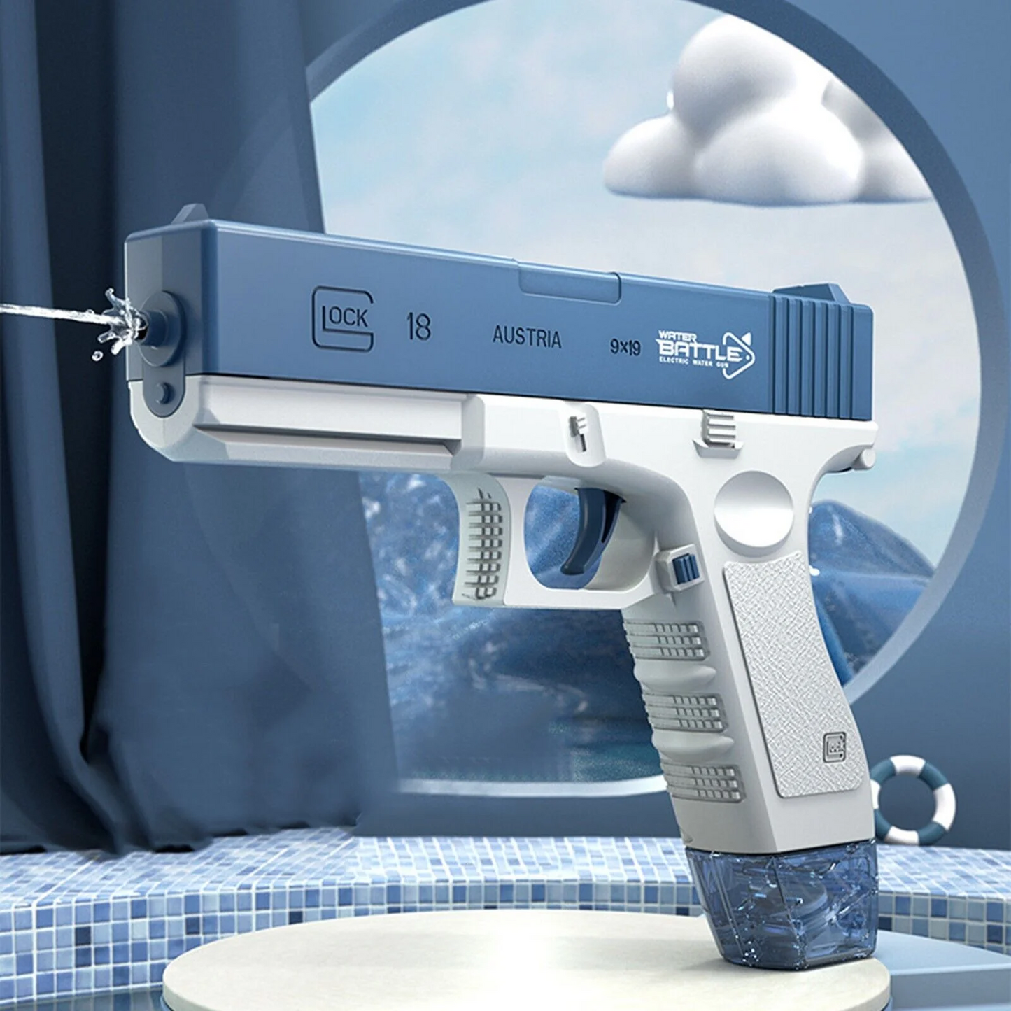 Pistol electric cu jet de apa incarcare USB — Util Pentru Familie și Copii
