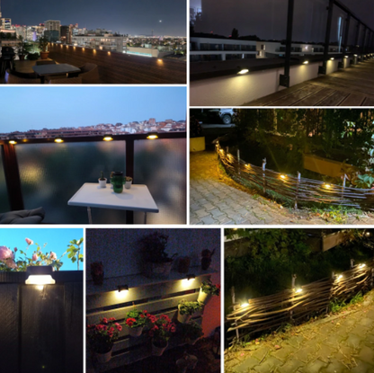 Set 4 lampi solare LED pentru trepte — Ambient Modern Pentru Acasă