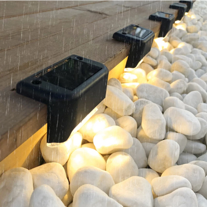 Set 4 lampi solare LED pentru trepte — Ambient Modern Pentru Acasă