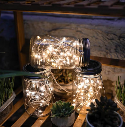 Decoratiune Lampa solara led in forma de borcan — Ambient Modern Pentru Acasă