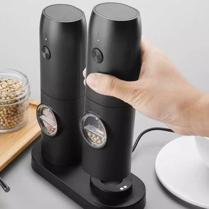 Set 2 Rasnite Electrice pentru sare Indicator Led — Mai Mult Confort în Bucătărie