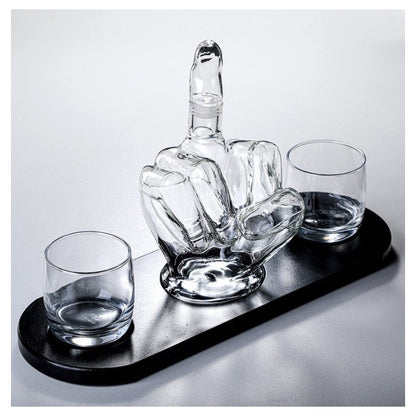 Set -Decantor cu pahare si suport — Mai Mult Confort Oriunde