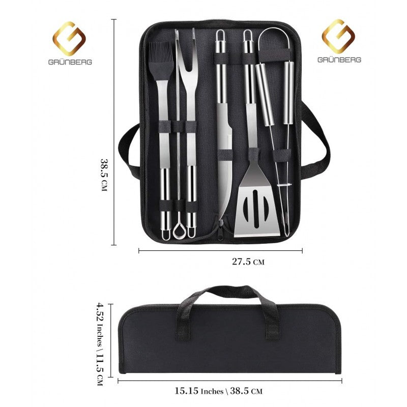 Set ustensile din inox pentru gratar — Mai Mult Confort Oriunde