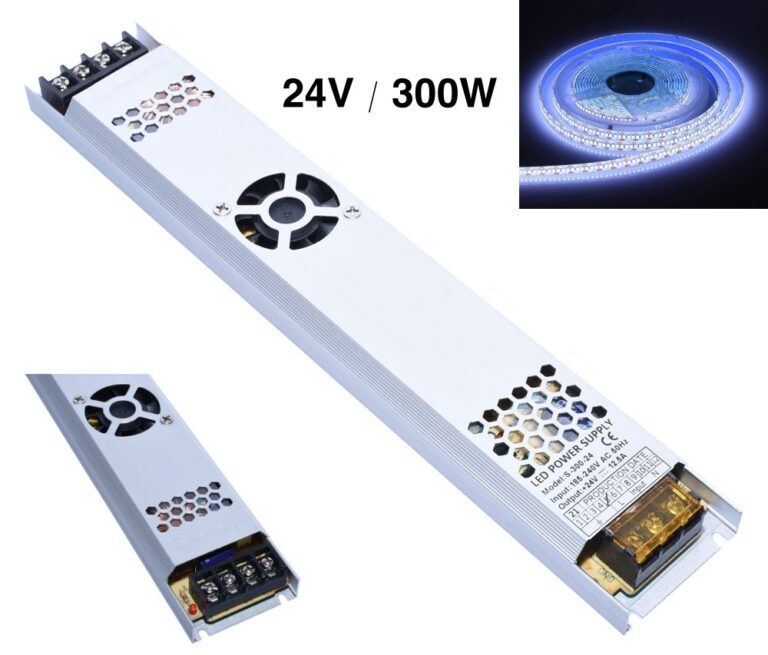 Sursă de Alimentare Slim pentru Interior 24V, 12,5A, 300W, EAZ-012