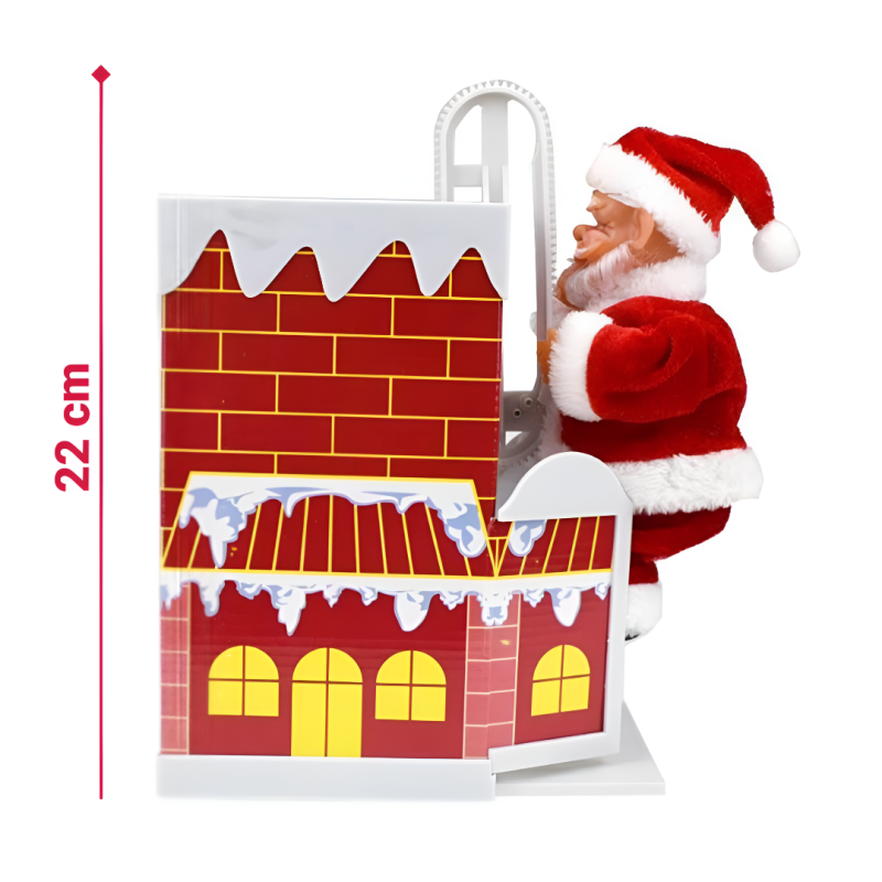 Figurina Decorativa Muzicala Mos Craciun - Cu Horn si Melodie — Ambient Modern Pentru Acasă
