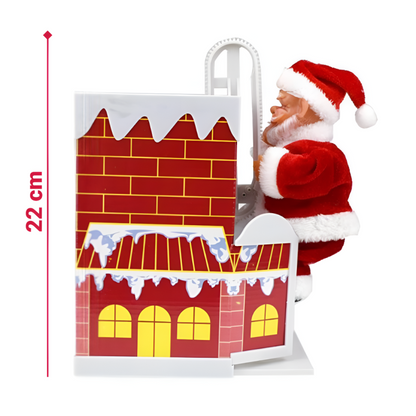Figurina Decorativa Muzicala Mos Craciun - Cu Horn si Melodie — Ambient Modern Pentru Acasă