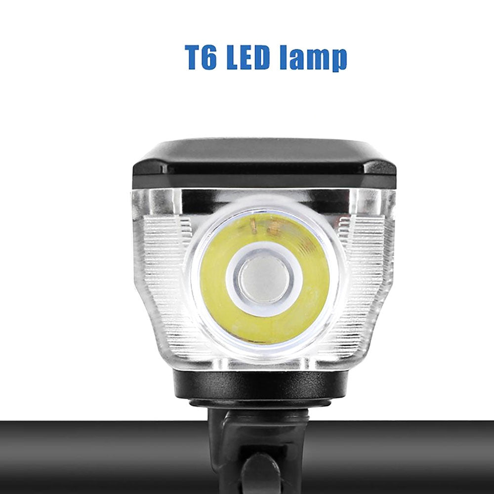 Far LED cu incarcare solara si claxon pentru bicicleta/trotineta — Confort și Siguranță la Drum