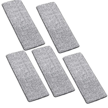 Set 5 rezerve pentru mop plat cu 2 cuve — Confort Practic Pentru Casa Ta