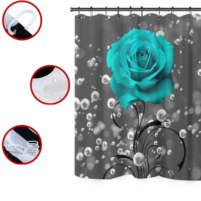 Set baie 4 piese: perdea — Confort Practic Pentru Casa Ta