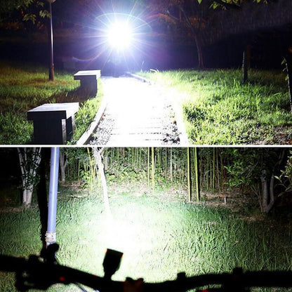 Far LED cu incarcare solara si claxon pentru bicicleta/trotineta — Confort și Siguranță la Drum
