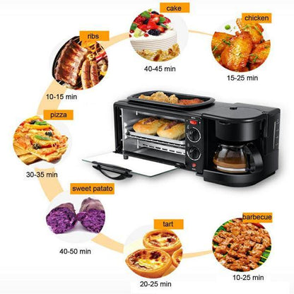 Aparat multifunctional pentru mic dejun – Morning capac inclus 2800W — Mai Mult Confort în