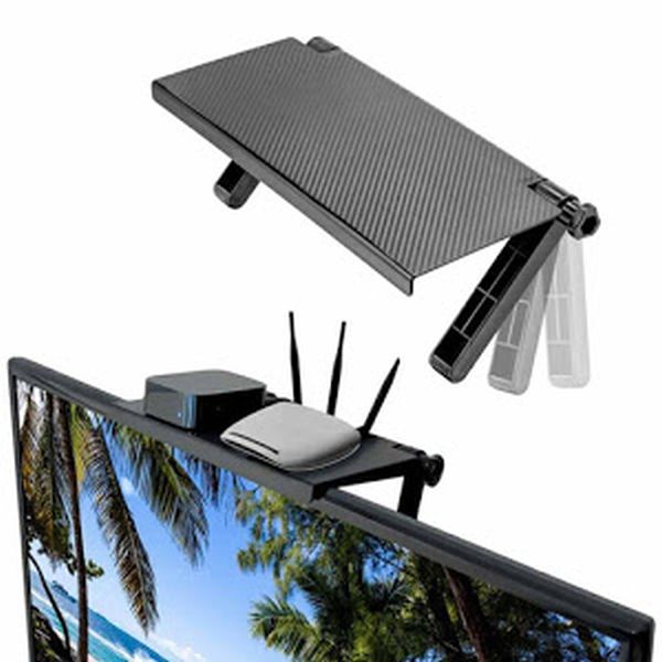 Raft reglabil pentru monitor sau televizor — Confort Practic Pentru Casa Ta