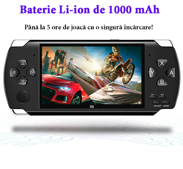 Consola de jocuri video ecran 4.3 inch — Util Pentru Familie și Copii