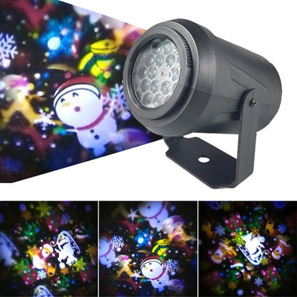 Proiector 16 figurine rotative cu tematica de Craciun RGB 4W — Ambient Modern Pentru Acasă
