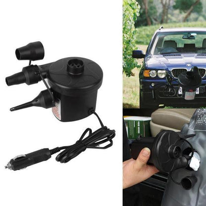 Pompa electrica pentru umflat si dezumflat 12V sau 220V — Confort și Siguranță la Drum