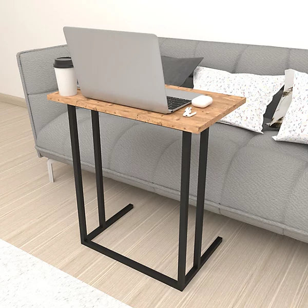 Masa cu picior metalic pentru laptop - mic dejun 60x34.5x65.5 — Confort Practic Pentru Casa Ta